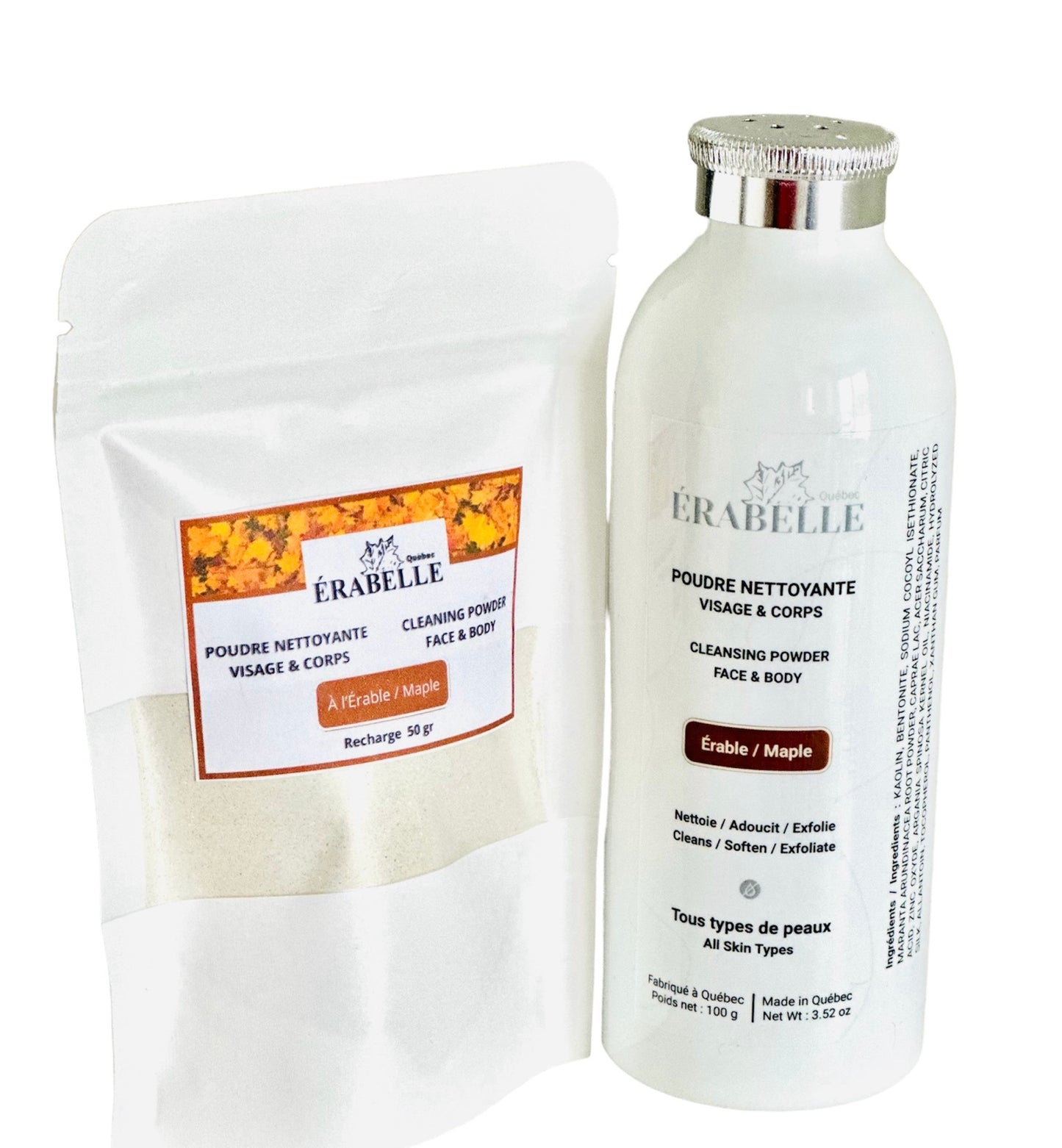 Kit de Poudre Nettoyante Visage et Corps