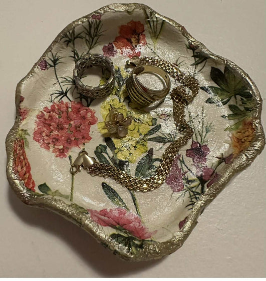 Porte-bijoux / Vide-poche floral