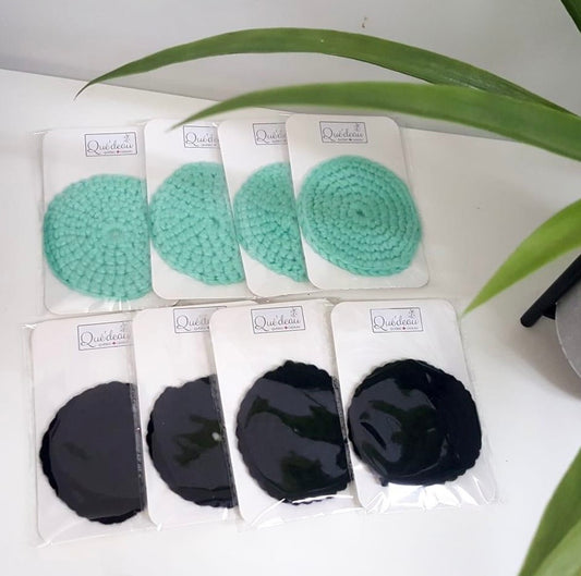 Disque démaquillant au crochet lavable