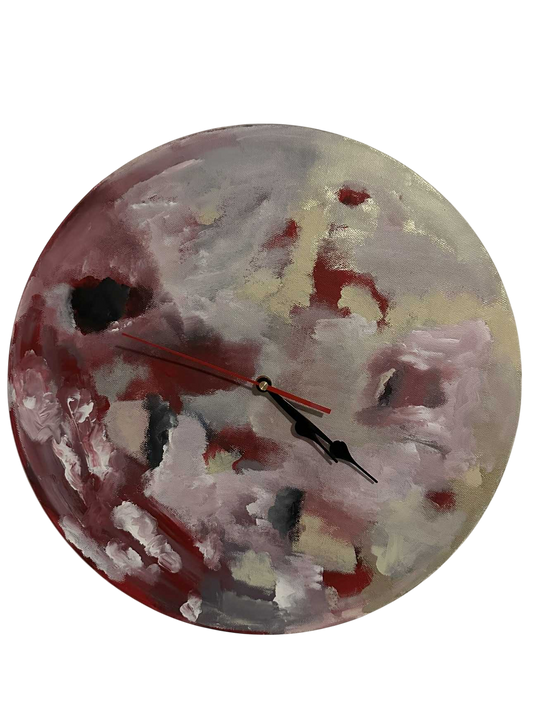 Horloge artistique sur toile - Amour pur